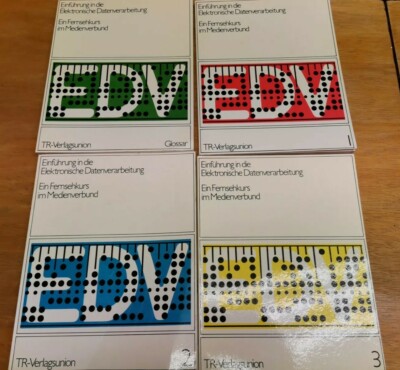 EDV Bücher, Einführung in die elektronische Datenverarbeitung, 4 Bücher 