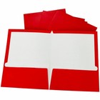 Business Source Two Pocket Folder Ltr 2-Pkts 100 Shts 25/Bx Rd 44426