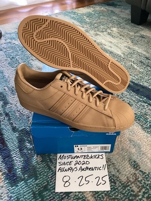 DS 2022 Adidas Superstar Low Golden Beige (GZ4831) Men's Sz 13 | eBay
