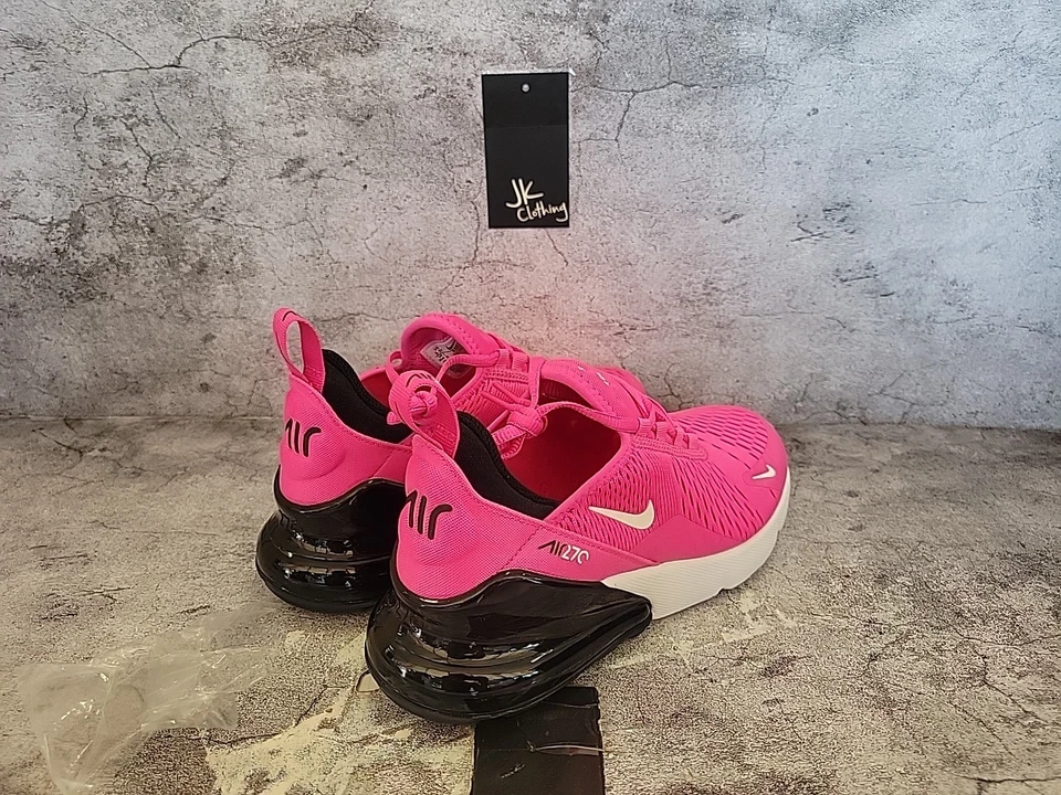 Nike Air Max 270 Correr Mujer 7/Niños 5.5 Láser Fucsia Negro Blanco 943345-602 Foto 2 de 4