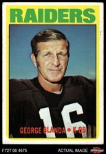 1972 Topps #235 George Blanda Raiders HOF Kentucky 4.5 - VG/EX+