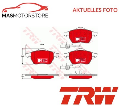 SATZ BREMSBELÄGE BREMSKLÖTZE VORNE TRW GDB1307DTE P NEU OE QUALITÄT