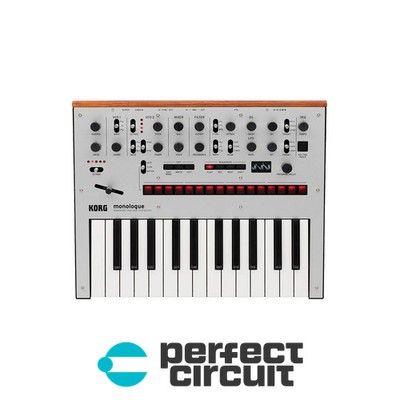 Korg Monologue Silver Analog SYNTHESIZER - NEW - PERFECT CIRCUIT