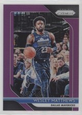 2018-19 Panini Prizm Purple Prizm 41/75 Wesley Matthews #290 r7o