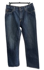 Ariat FR M4 Boot Jeans Men  s 36x33.5 Blue Low Rise Flame Resistant Work Pant EUC