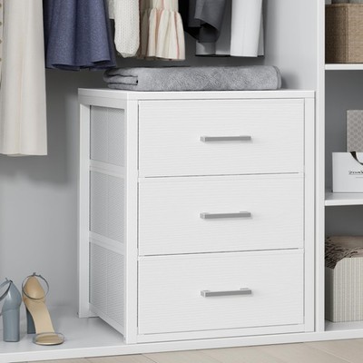 white small dresser MCM Small White Dresser with Wooden Handles – DaRosa Creations main image 0