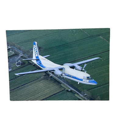 Postkarte AK Flugzeug Mississippi Valley Airlines MVA Fokker F27 Ansichtskarte