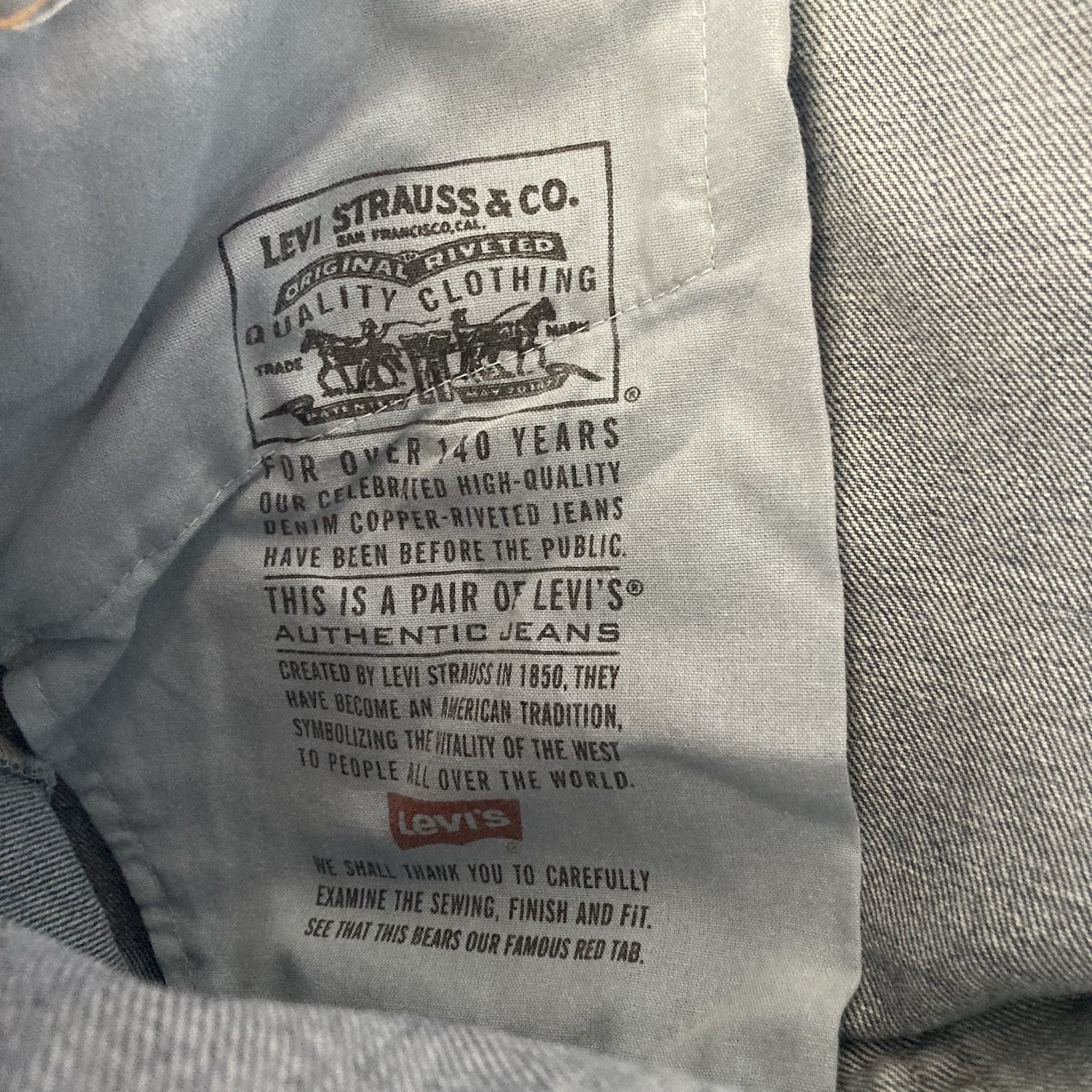 Vintage Levis 550 Relaxed Fit Jeans Mens 42x34 (Fit 40x34) USA Made Cotton 90's thumbnail 9