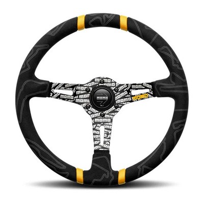 MOMO Motorsport Premium Microfiber Ultra Steering Wheel, 350mm - ULT35BK0BK