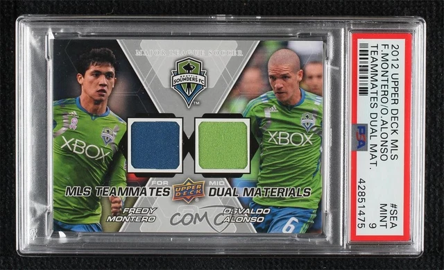 2012 Upper Deck MLS Teammates Dual Materials Fredy Montero Osvaldo Alonso 2k3