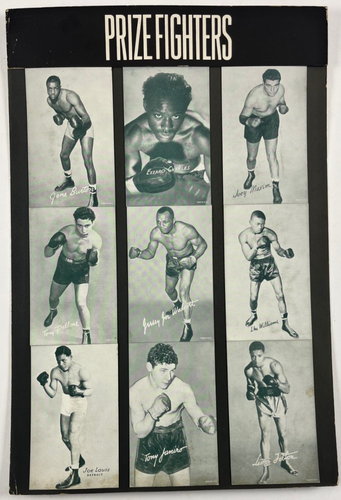 1950's Boxing Exhibit Card Machine Display w/ Joe Louis | eBay