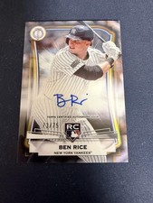 2025 Topps Tribute #LIA-BR Ben Rice League Inauguration Autographs Gold #/75