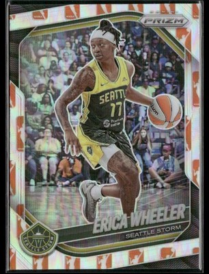 2025 Panini Prizm WNBA #125 Erica Wheeler WNBA Logo Prizms