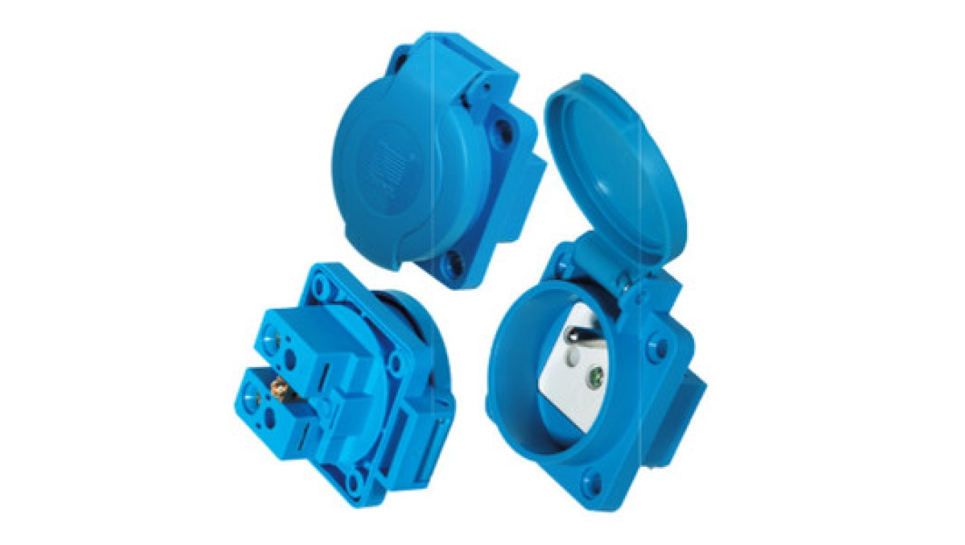 Sockets with/u 16A 250V GZ-16 IP54 D.3153