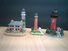 Lot of 3  Lighthouses Nautical Home Decor Jupiter FL
