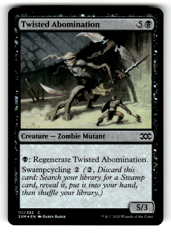 Twisted Abomination 111 Foil C Double Masters