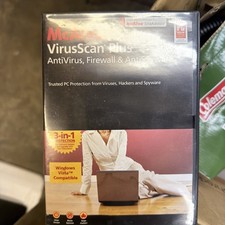 McAfee VirusScan Plus 2007 AntiVirus Firewall Spyware Vintage Rare Software