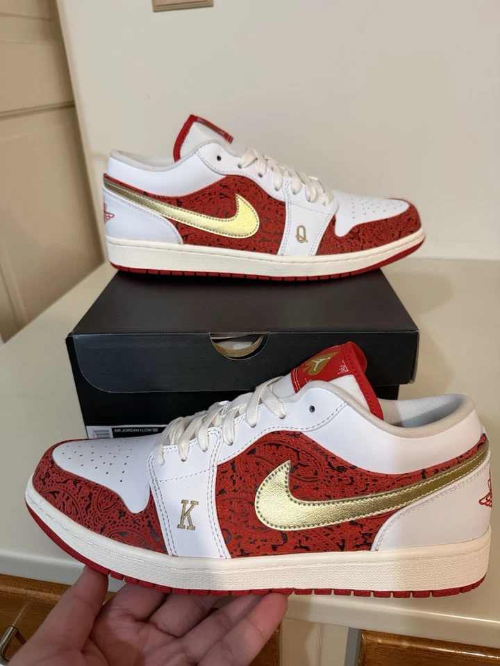 Tênis masculino Air Jordan 1 Low SE Spades TAMANHO 11 - Imagem 3 de 4