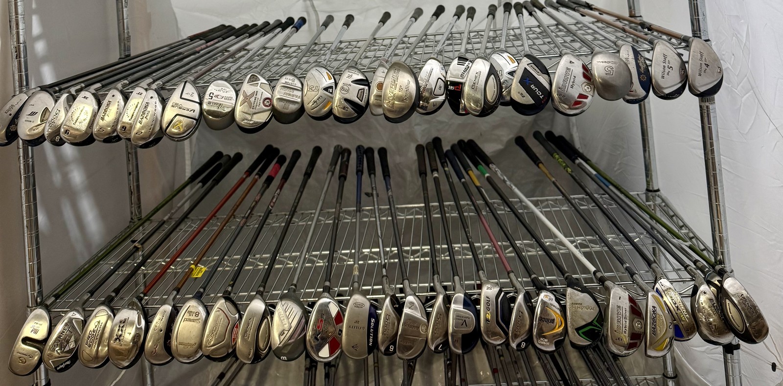 Wholesale Lot of 50 Golf Clubs - Assorted Hybrids