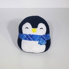 2019 Squishmallow Luna The Penguin Blue Scarf Plush Stuffed Animal Toy 4" EUC
