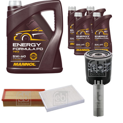 FEBI BILSTEIN Inspektionspaket 9L MANNOL Energy Formula PD 5W-40 für VW