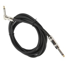 10ft Guitar Cable 6.35mm Right Angle To Straight Pro Stage Instrument Cord With