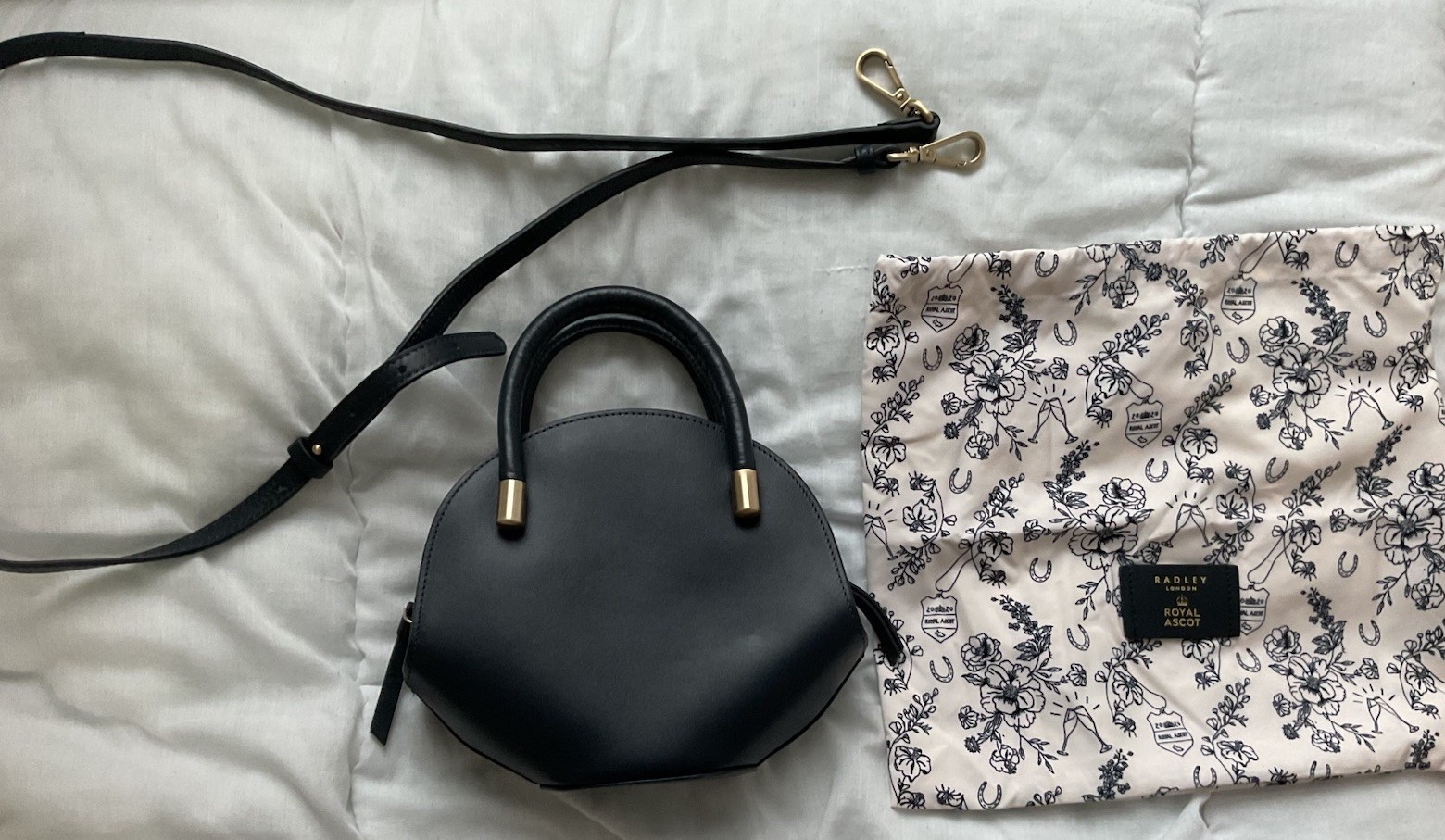 RADLEY Royal Ascot Bag Limited Edition Navy  Leather image 2