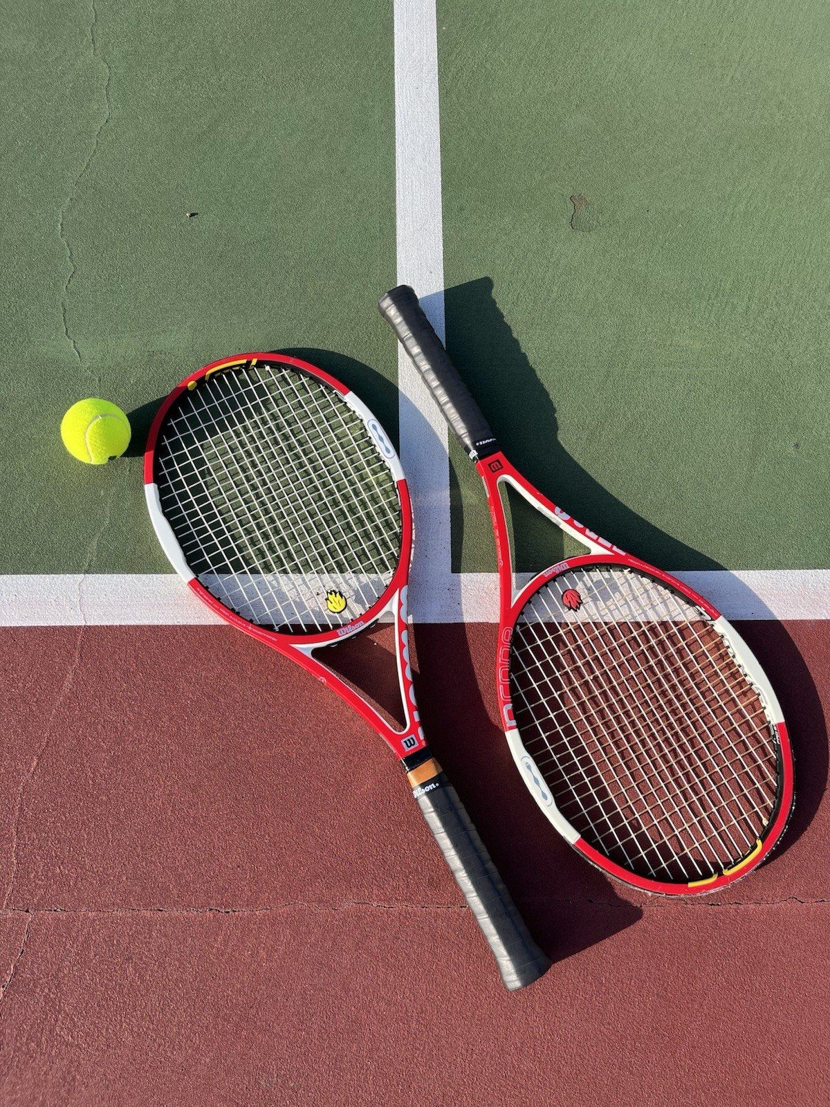 Wilson Roger Federer Prostaff NCode Six-One Tour Tennis Racquet Lot Of 2 16x19