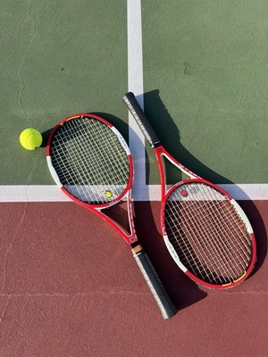 Wilson Roger Federer Prostaff NCode Six-One Tour Tennis Racquet Lot Of 2 16x19