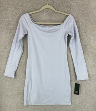 Wild Fable Long Sleeve Mini Dress Size Medium Womens Light Blue NWT