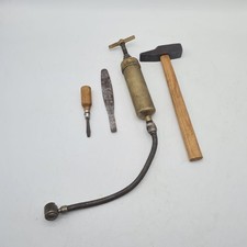 Genuine Alfa Romeo 1900 Ti C Tool Kit Bag Hammer Grease Gun Screwdriver Lever Genuine Alfa Romeo 1900 Ti C Tool Kit Bag Hammer Grease Gun Screwdriver Lever
