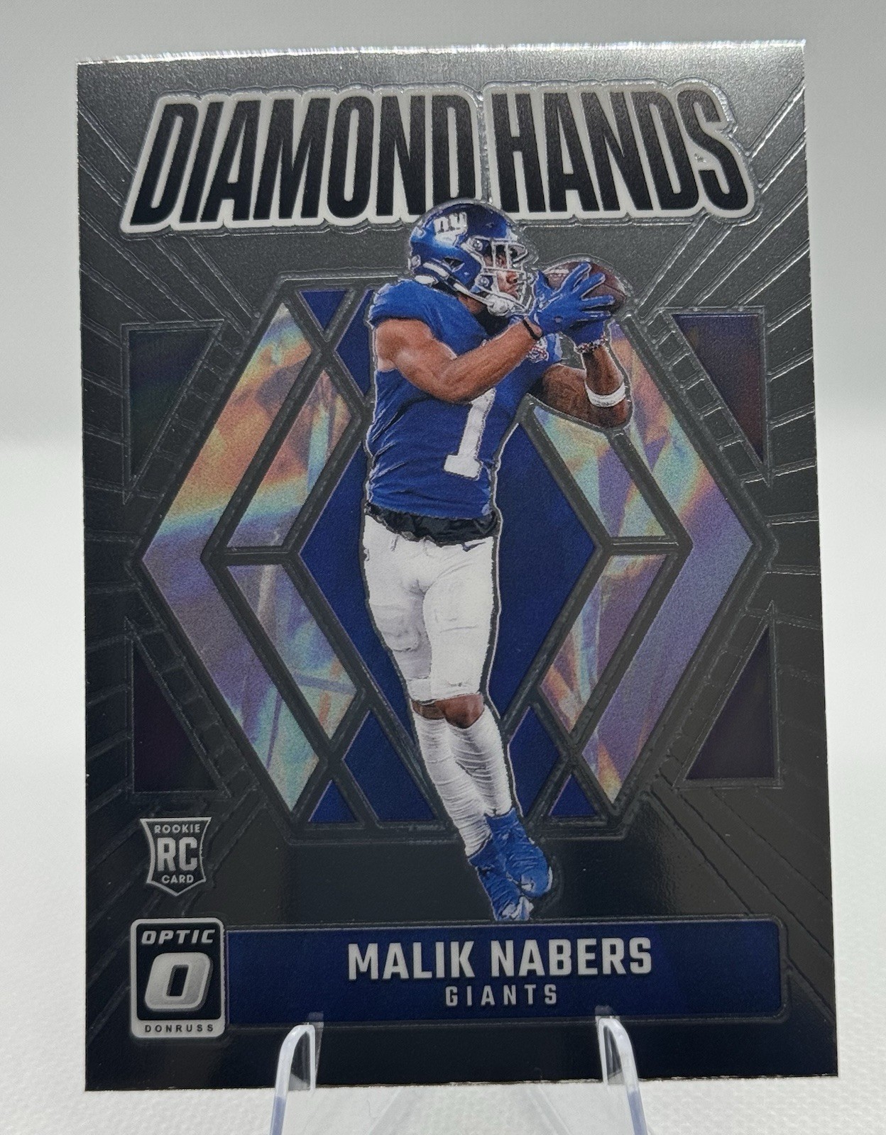 2024 Panini Donruss Optic - Diamond Hands Malik Nabers #4 (RC)