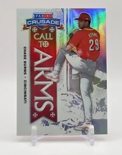 2025 Panini Crusade CHASE BURNS Call To Arms Silver Prizm REDS #17