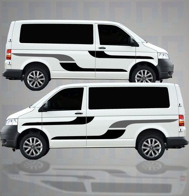 Campervan Vinyl Graphics Kit   Universal Fit Side Decals for SWB & MWB Vans