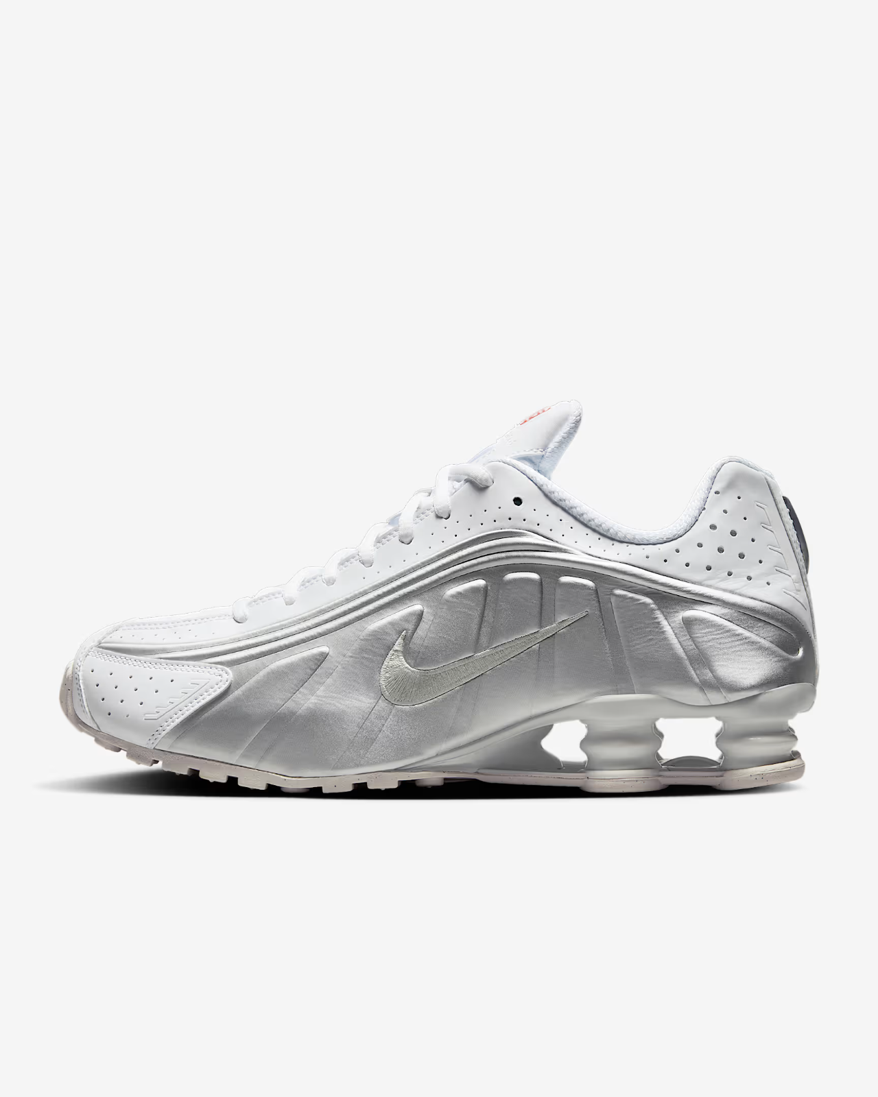 Nike Shox R4 White Metallic Silver Men’s 9.5 US