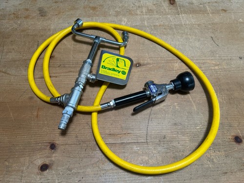 Bradley Portable or Deck Mount Eyewash Station with Drench Hose 8 ft.