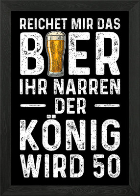 Reichet Mir Das Bier Ihr N Framed Wall Art Poster Canvas Print Picture