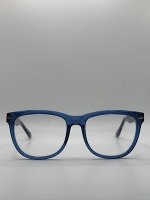 Basic 3089-400 55-18-140 Blau Rechteckig Brille Gestell