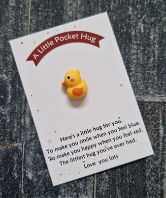 Ente Tasche Umarmung Medaille Andenken Geschenk Familie Freund Tier süß