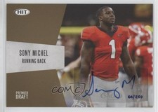 2018 Sage Hit Auto Gold 60/250 Sony Michel #A-50 Auto fl4