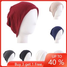 Women Muslim Inner Hijab Neck Tube Cap Islamic Underscarf Headwrap Hat Bandana