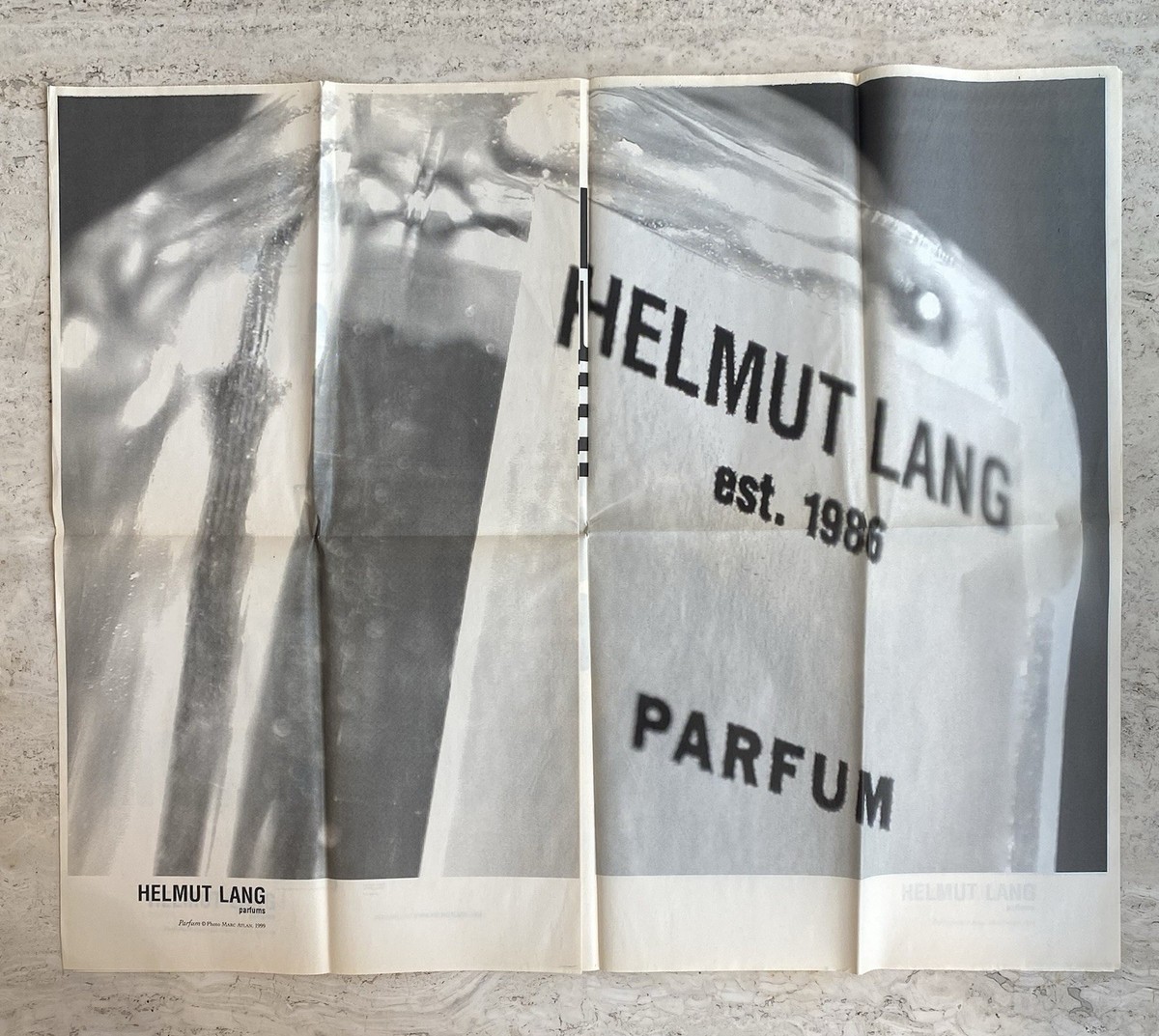 Helmut Lang Jenny Holzer 2000 Art Newspaper Poster Fragrance