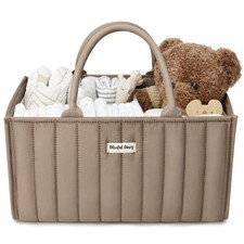 Baby Diaper Caddy Organizer, Stylish Storage Basket for Newborn Essentials an...