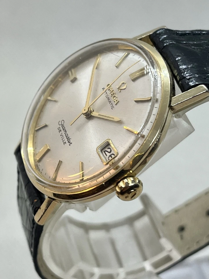 VERY GOOD LOOKING, GOLD FILLED VINTAGE OMEGA SEAMASTER DE VILLE AUTOMATIC WATCH - Image 3 of 4