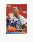 KENNY     ANDERSON    NETS       AUTOGRAPHED    CARD