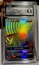 Lapras GX Rainbow Secret Rare 151/149 Sun & Moon Base Set CGC 4.5 VG/EX+ on eBay