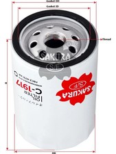 Sakura Oil Filter for Mazda CX-9 2015 (C-1917) High Quality