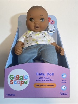 Baby Doll Sucks Thumb Gigglescape 14 Inch Playtime Toddler With Pacifier Cuddly