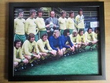 Norwich City David Cross hand signed photo, great gift framed , coa.
