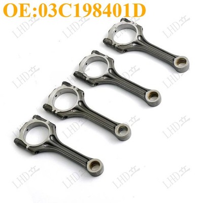 4Pcs Connecting Rod For AUDI A3 VW Jetta Golf Plus Tiguan Scirocco 1.4TSI/